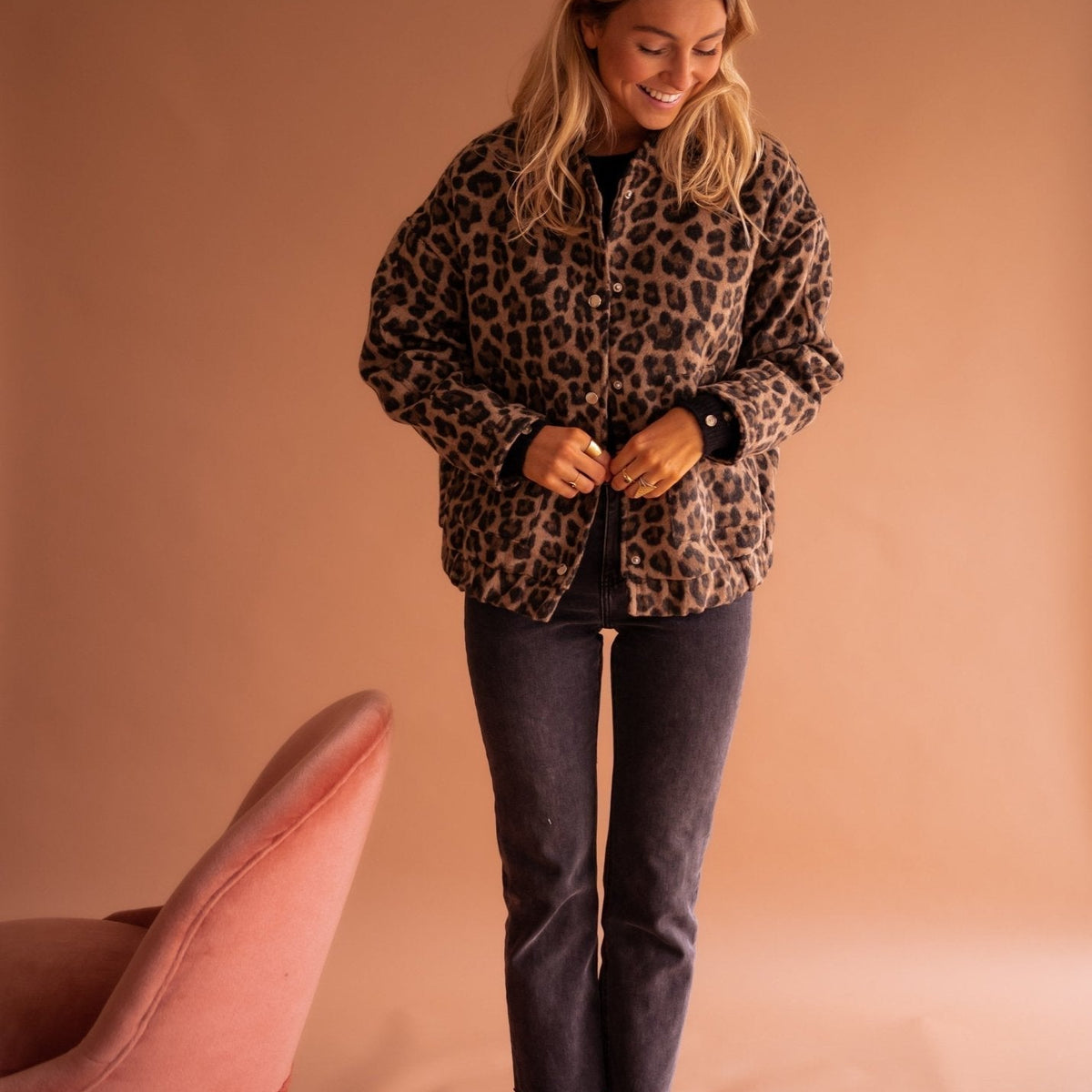 Elodie | Veste Tendance Imprimé Léopard
