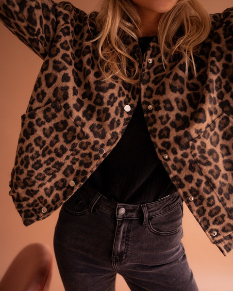 Elodie | Veste Tendance Imprimé Léopard