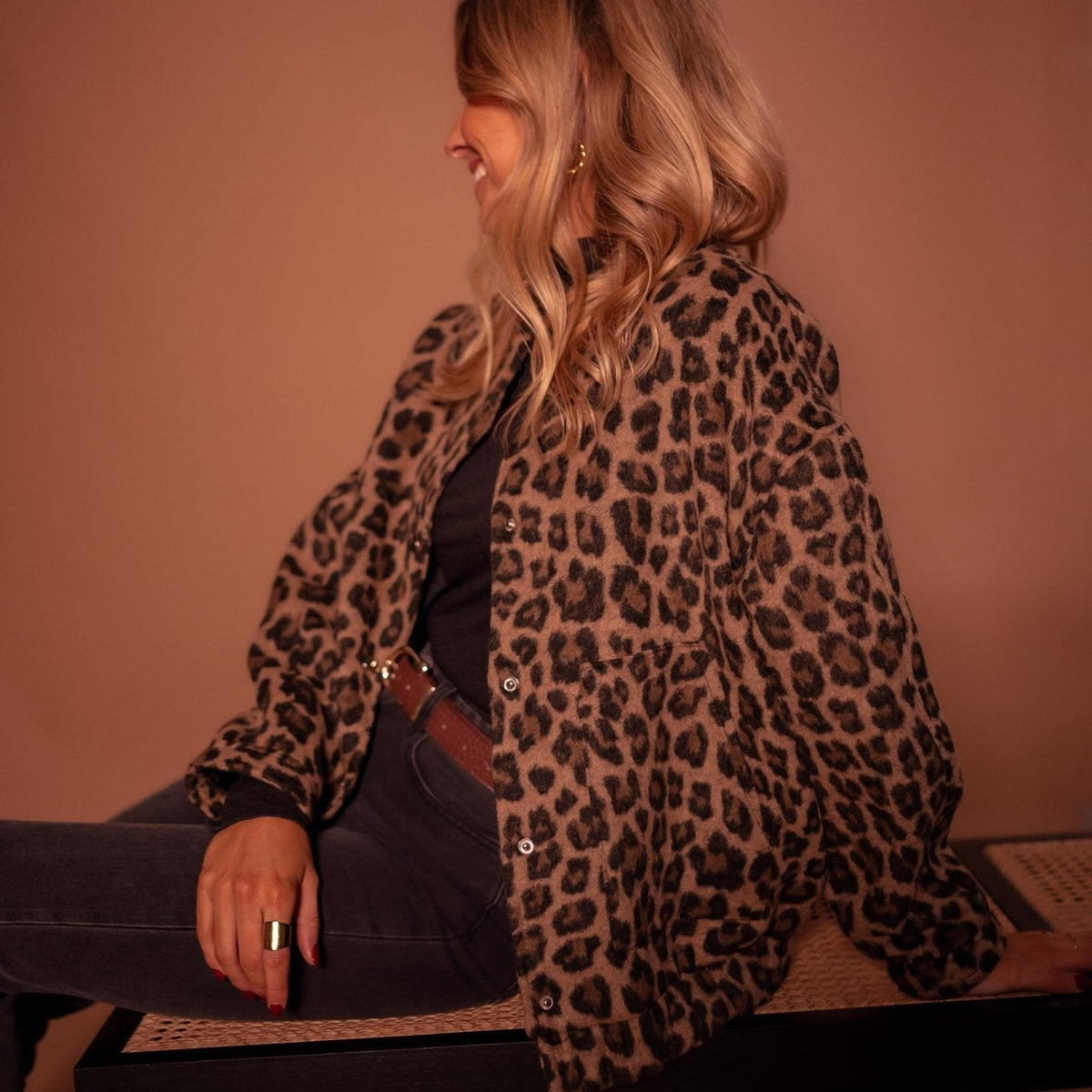 Elodie | Veste Tendance Imprimé Léopard
