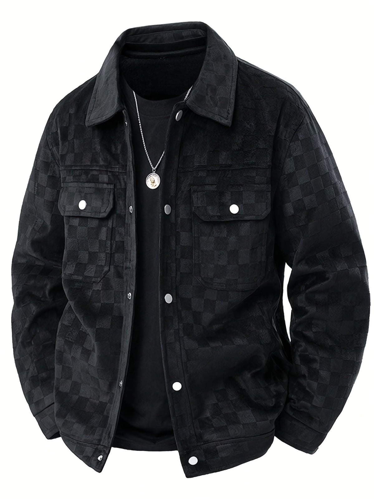 Maverick | Veste en Suède Carreautée