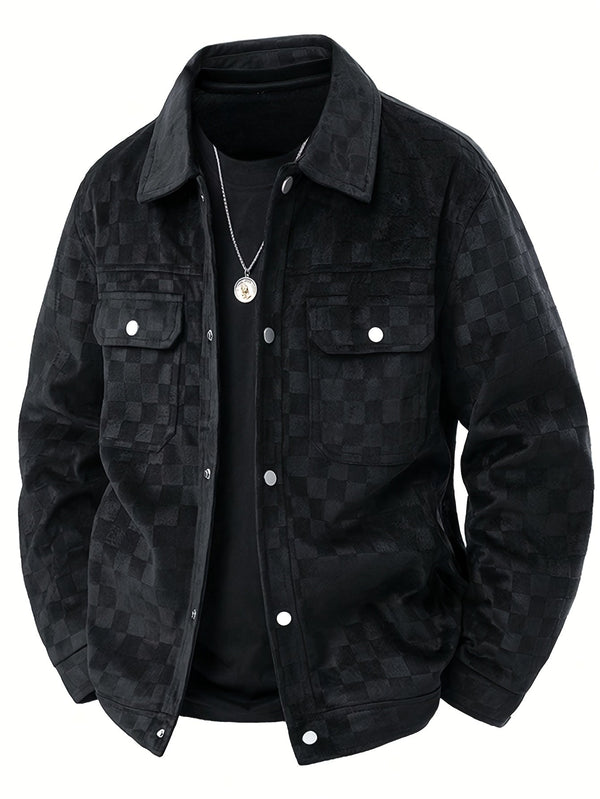 Maverick | Veste en Suède Carreautée