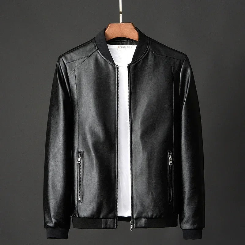 Veste de Motard en Cuir
