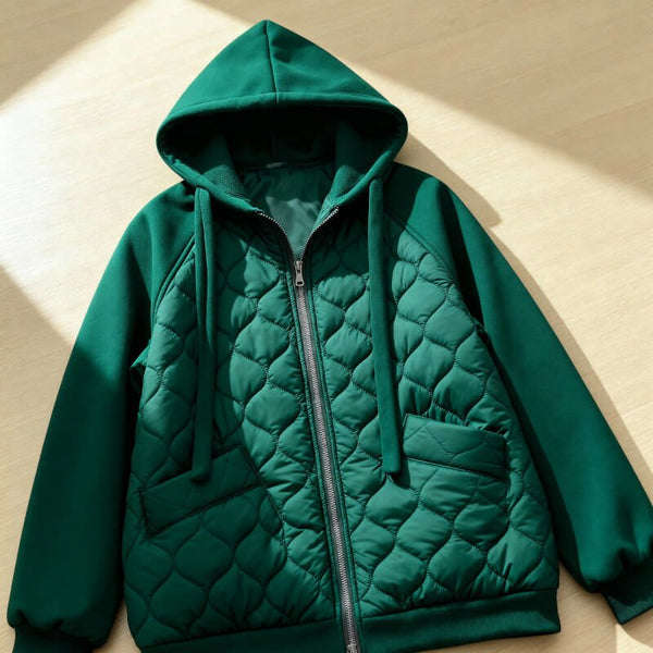 NATALIE | VESTE À CAPUCHE MATELASSÉE