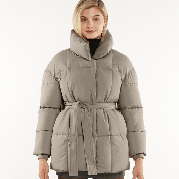 NOVA | VESTE PUFFER CEINTURÉE MI-LONGUE