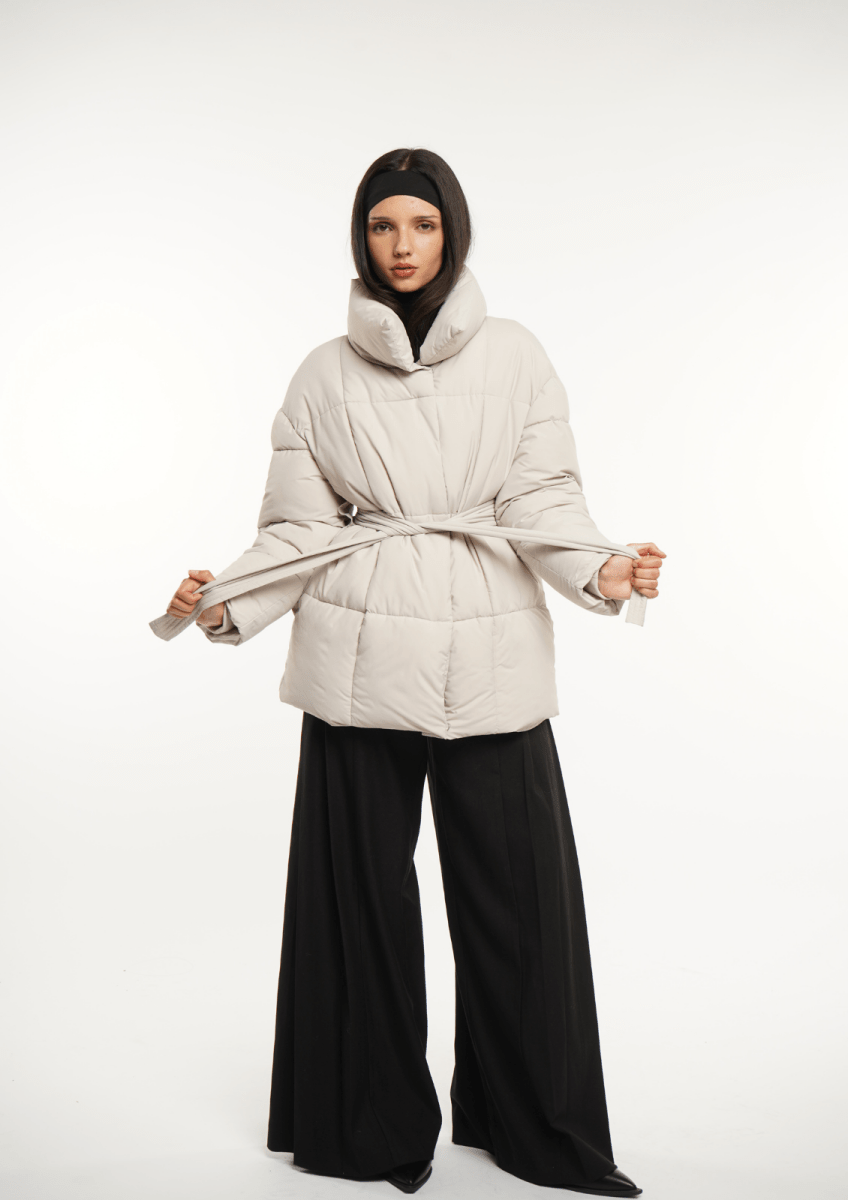 NOVA | VESTE PUFFER CEINTURÉE MI-LONGUE