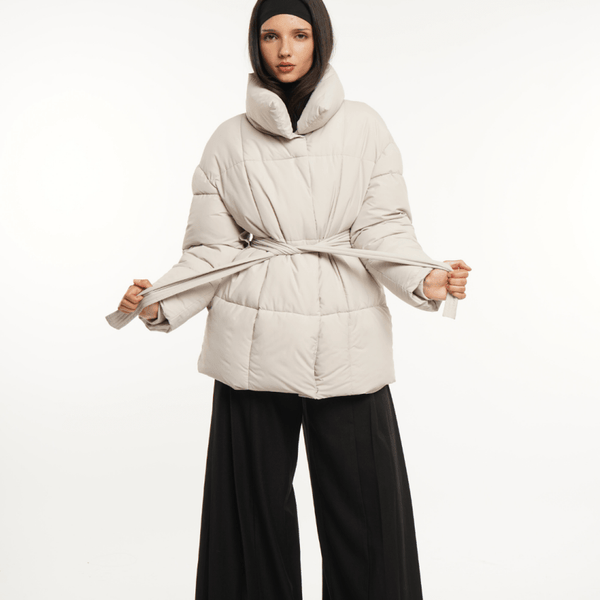 NOVA | VESTE PUFFER CEINTURÉE MI-LONGUE