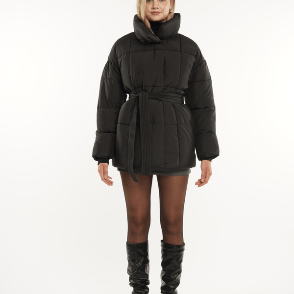 NOVA | VESTE PUFFER CEINTURÉE MI-LONGUE
