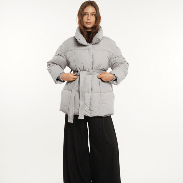 NOVA | VESTE PUFFER CEINTURÉE MI-LONGUE