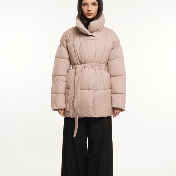 NOVA | VESTE PUFFER CEINTURÉE MI-LONGUE