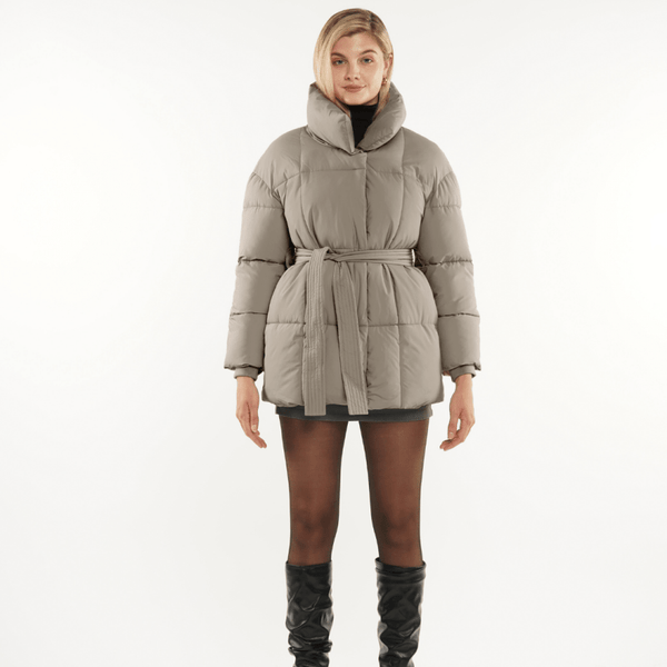 NOVA | VESTE PUFFER CEINTURÉE MI-LONGUE