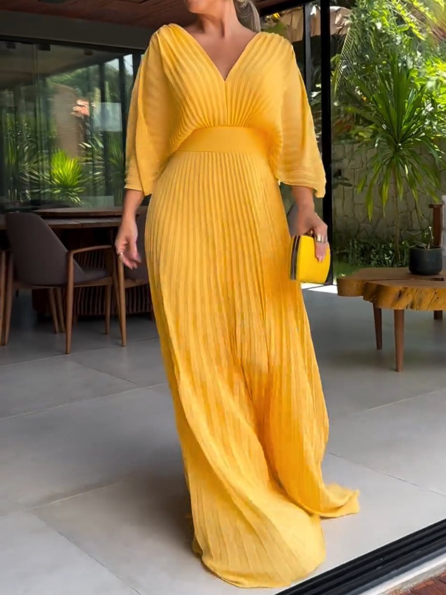 RIA™ - Robe Maxi à Côtes Flottante