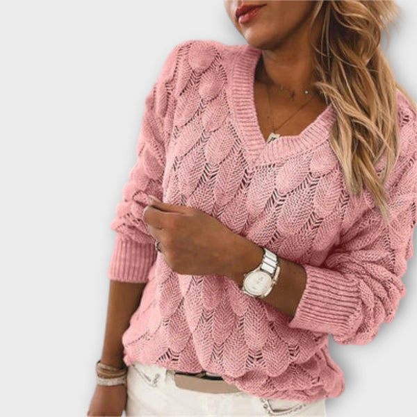 Carla | Pull à col en V élégant