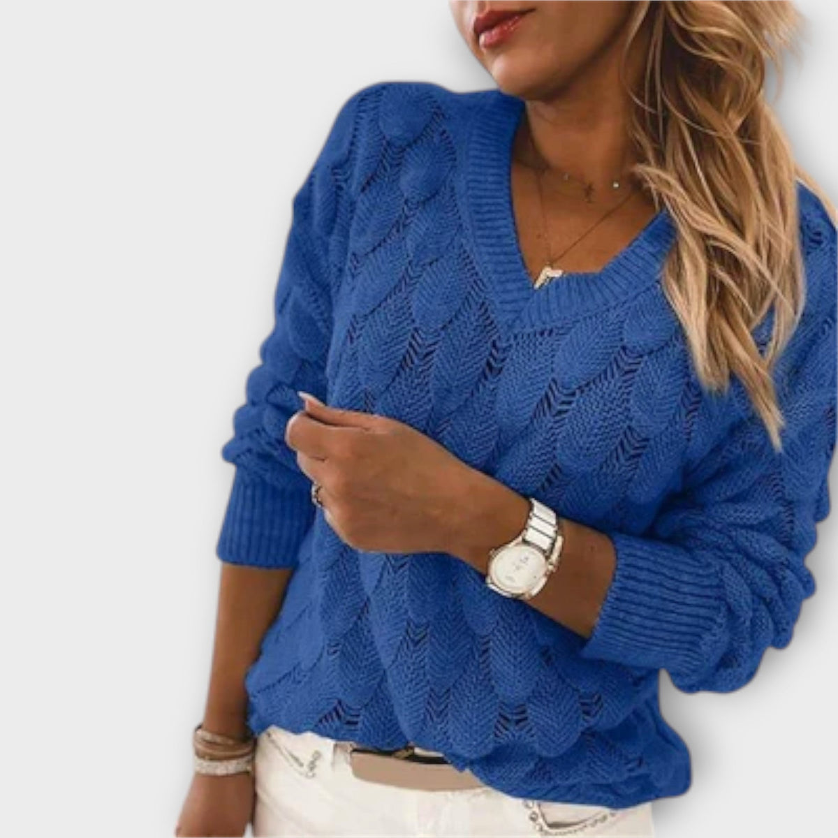 Carla | Pull à col en V élégant