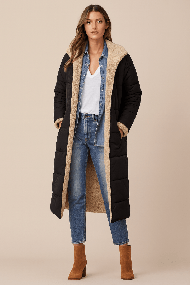 SASHA | MANTEAU RÉVERSIBLE DOUX