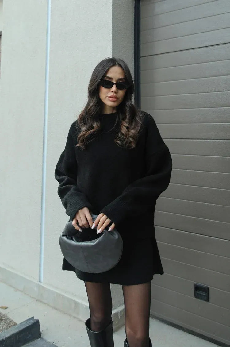Zoey | Ensemble Robe Pull Tricoté