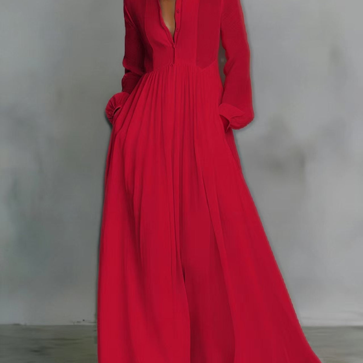 Aurelia™ – Light and Airy Maxi Dress with Linen Texture