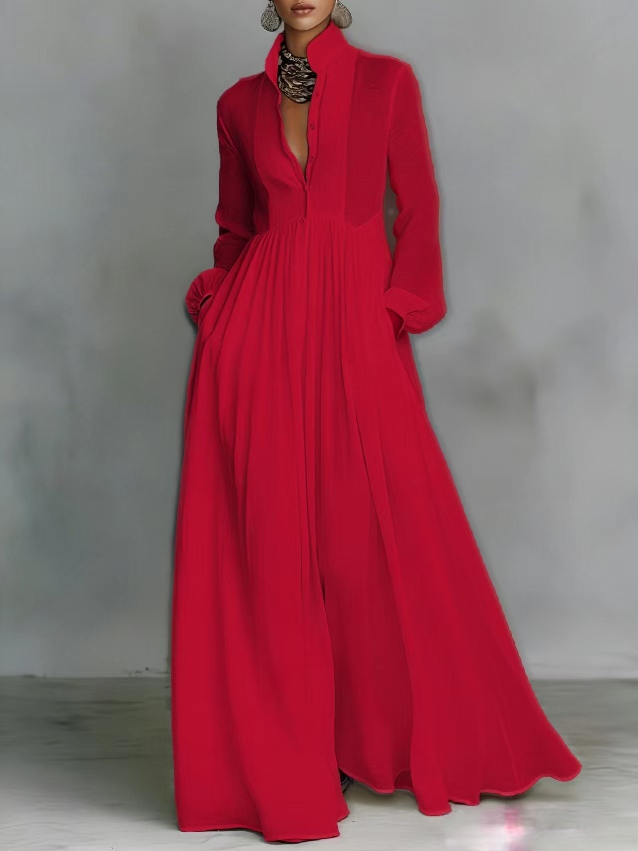 Aurelia™ – Light and Airy Maxi Dress with Linen Texture