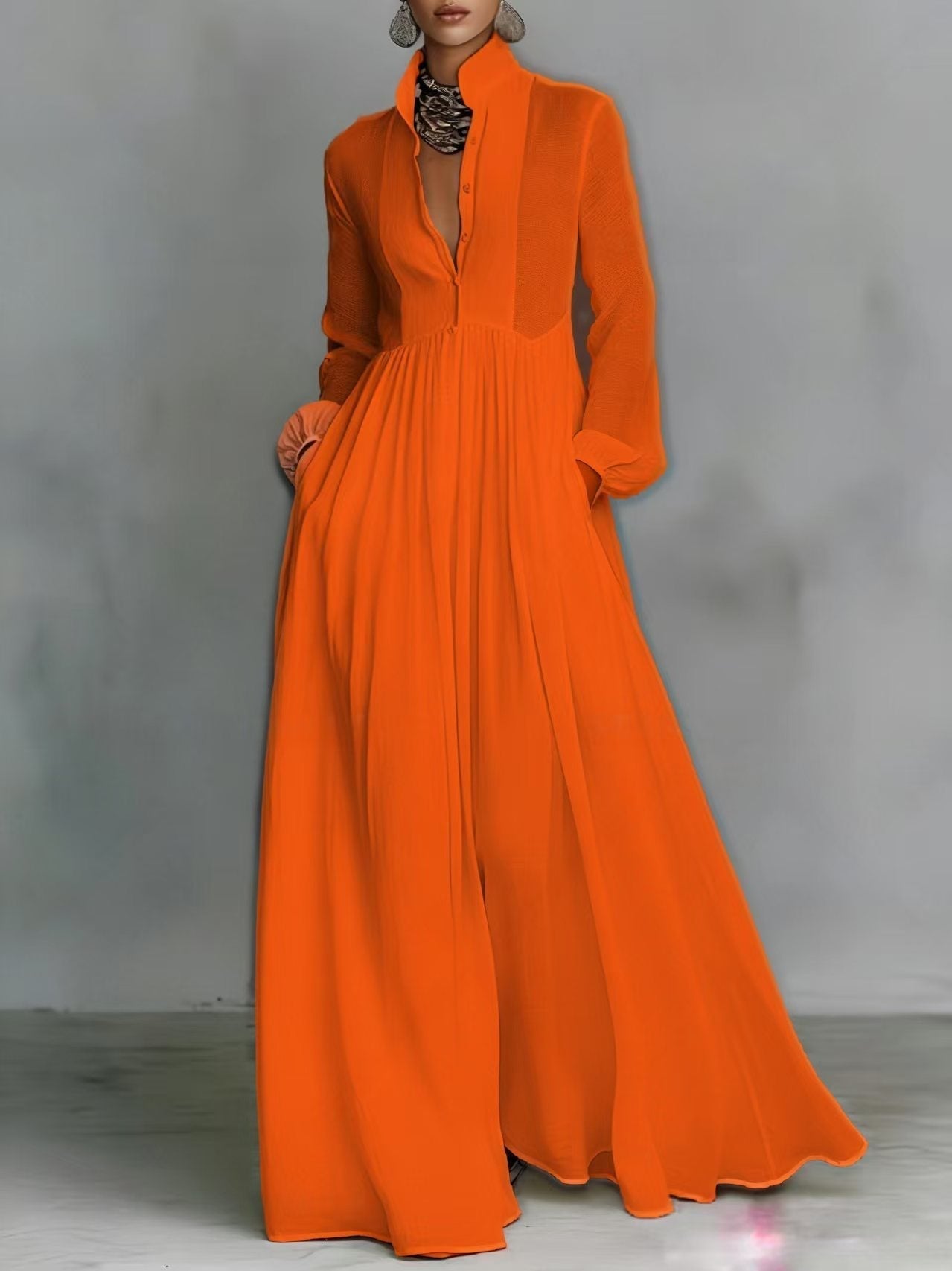 Aurelia™ – Light and Airy Maxi Dress with Linen Texture