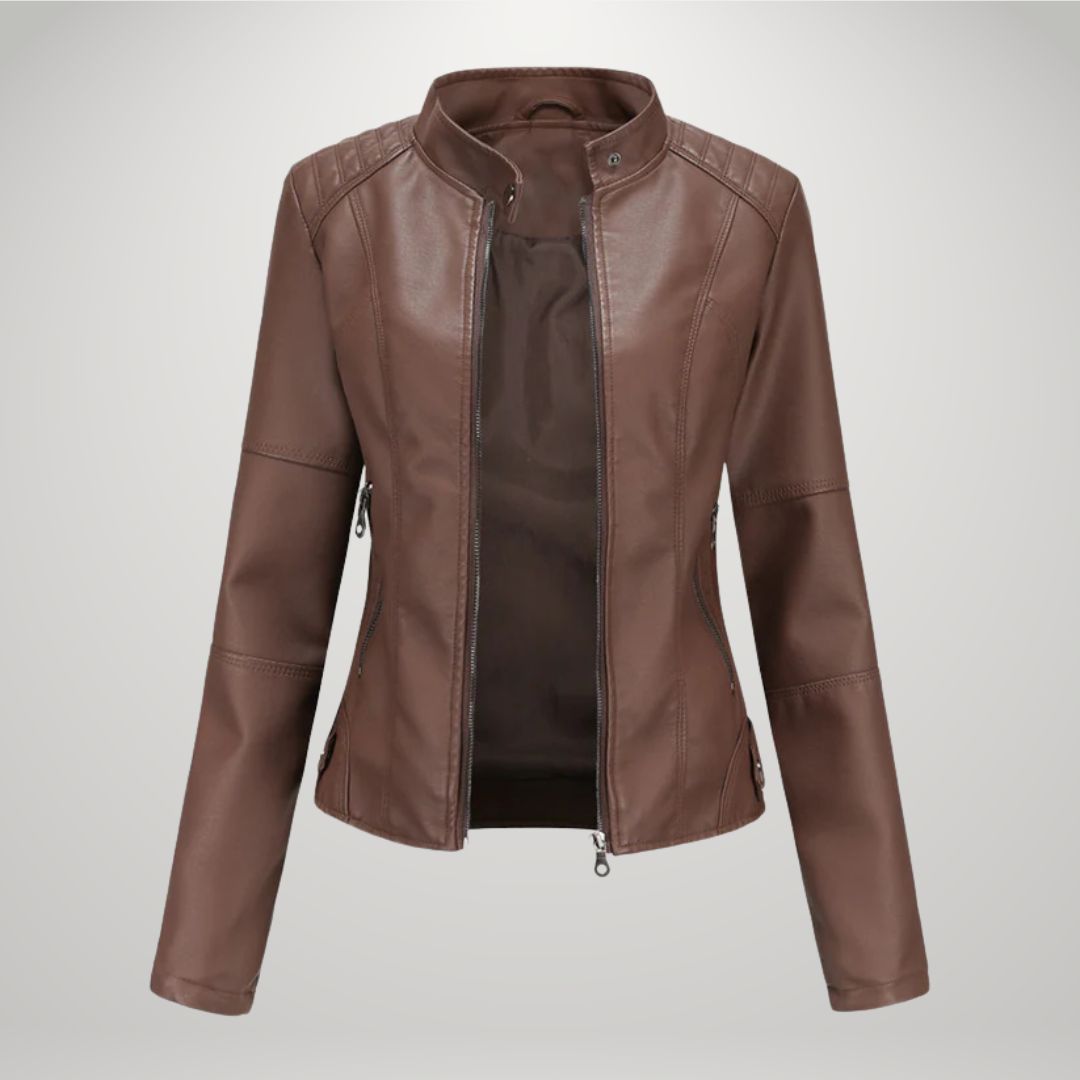 Karolina | Veste Slim en Simili Cuir
