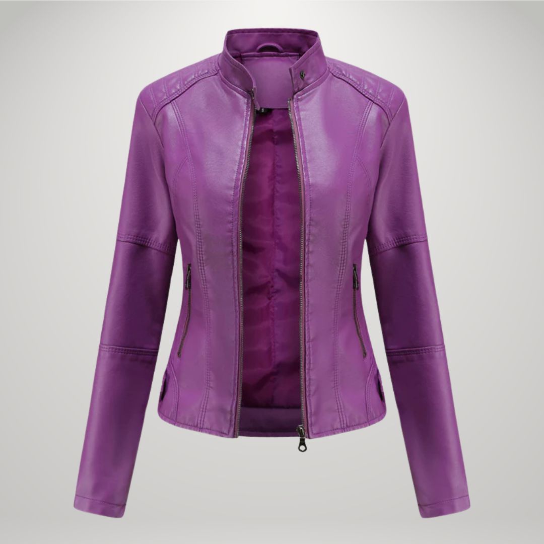 Karolina | Veste Slim en Simili Cuir