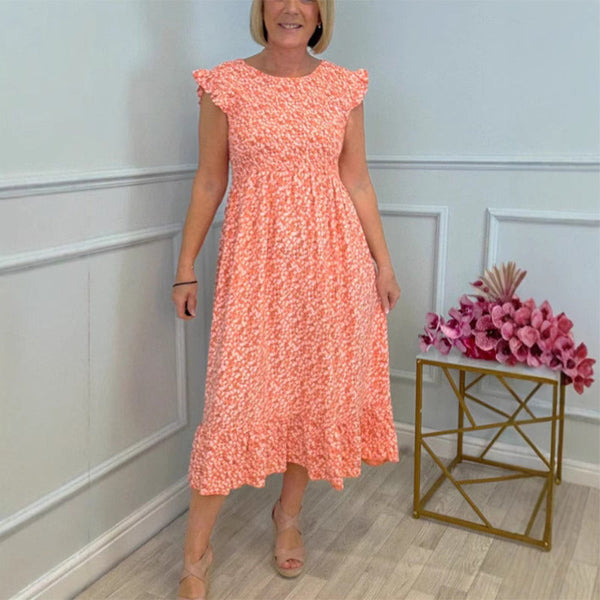 Lidya - Elegant Floral Print Dress