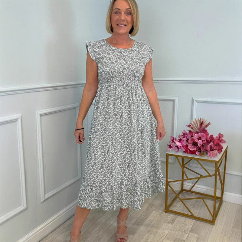 Lidya - Elegant Floral Print Dress