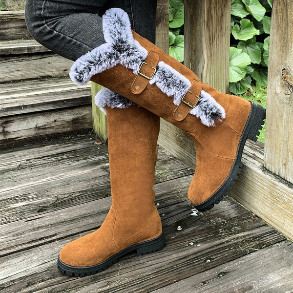 Willow Lane | Bottes d'hiver mi-mollet doublées en peluche