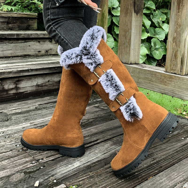 Willow Lane | Bottes d'hiver mi-mollet doublées en peluche