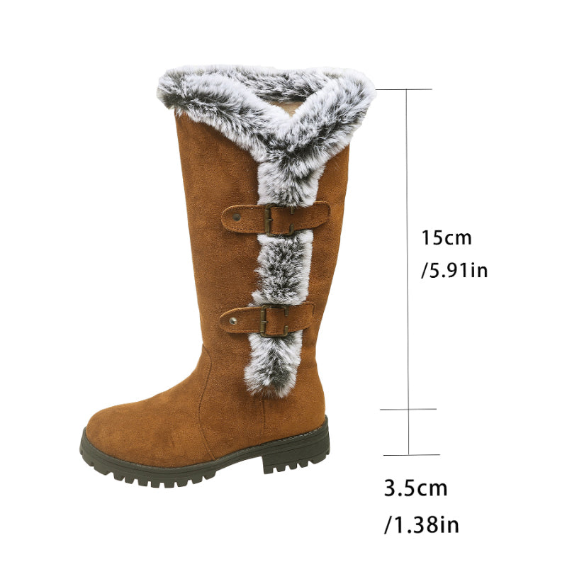 Willow Lane | Bottes d'hiver mi-mollet avec doublure en peluche