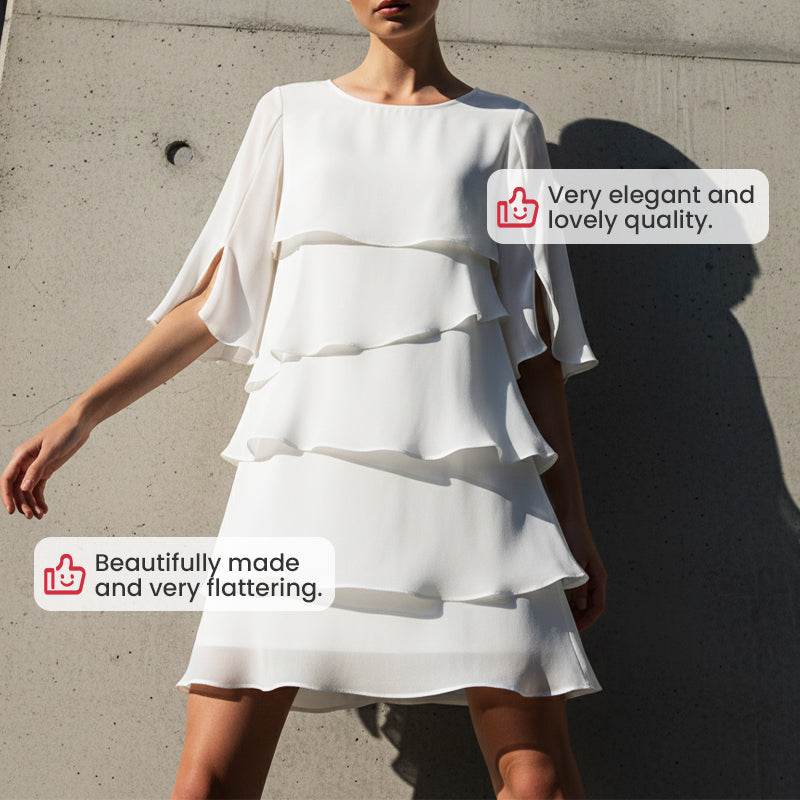 Misa | Elegant layered dress with ruffles