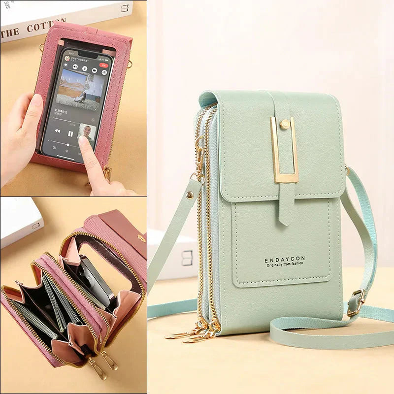 Alessia™| Sac bandoulière avec téléphone mobile